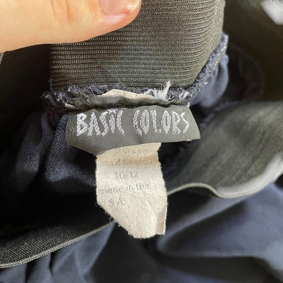 4/$25 Basic Colors Girls Navy Blue Knee Length Skirt Size Large 10/12 - Picture 5 of 5